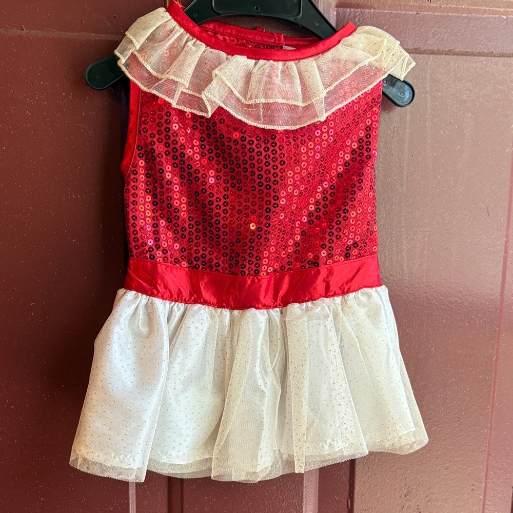 Sparkling Red and White Kids Costume